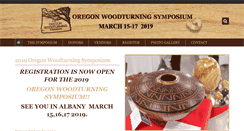 Desktop Screenshot of oregonwoodturningsymposium.com