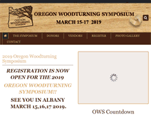 Tablet Screenshot of oregonwoodturningsymposium.com